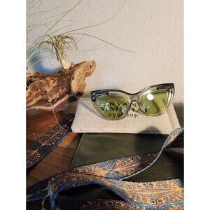 Ryan Simkhai GREEN Cat Eye Sunglasses